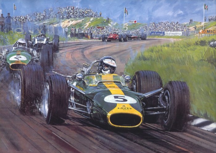 Jim Clark won two World Championships, in 1963 and 1965